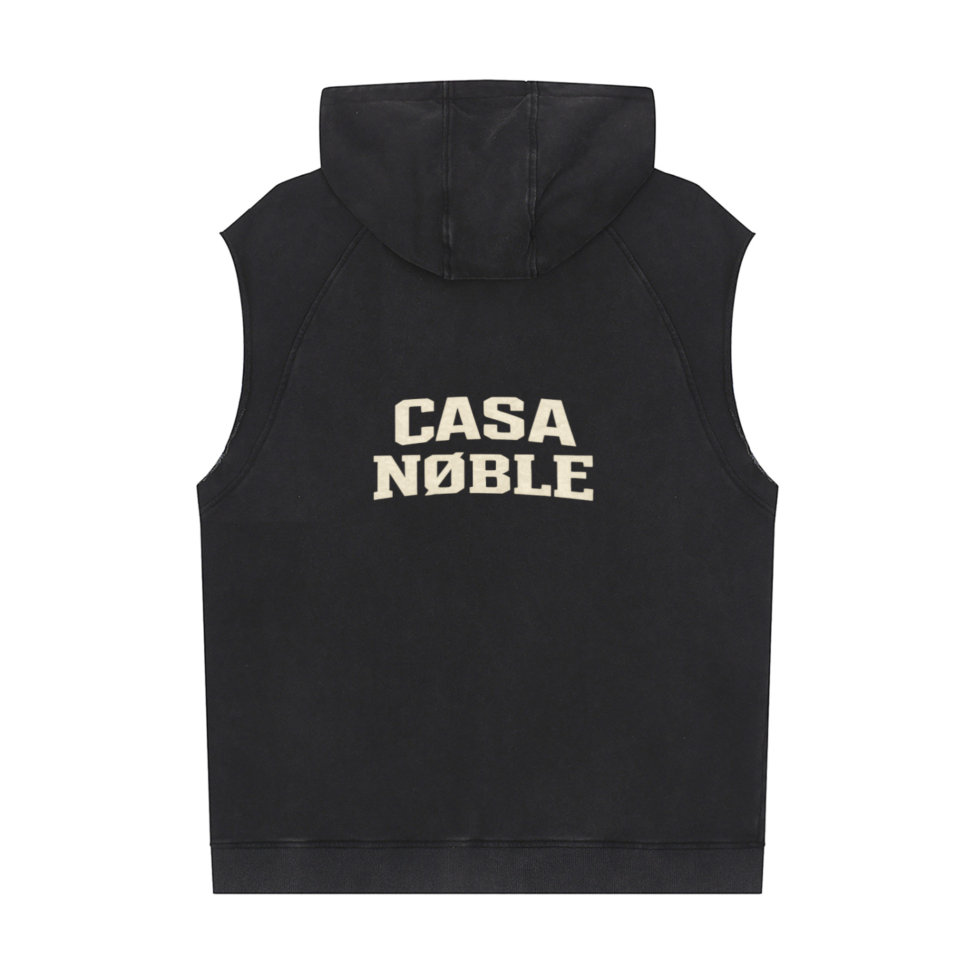 Snow Washed Sleeveless Hoodie