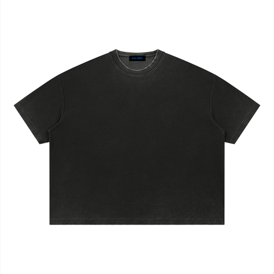 Unisex Vintage Wash Sunfade Boxy Waffle T-Shirt