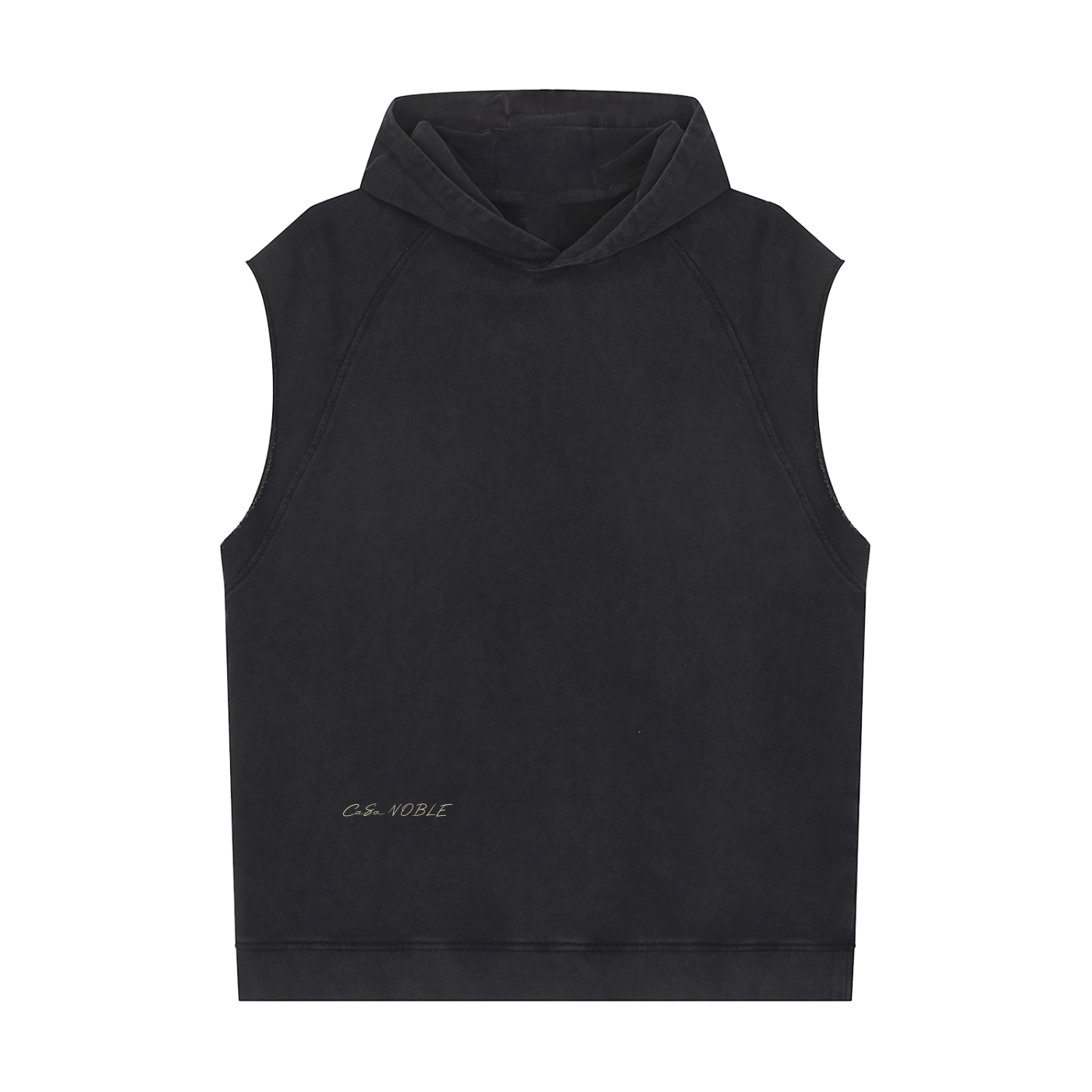 Snow Washed Sleeveless Hoodie