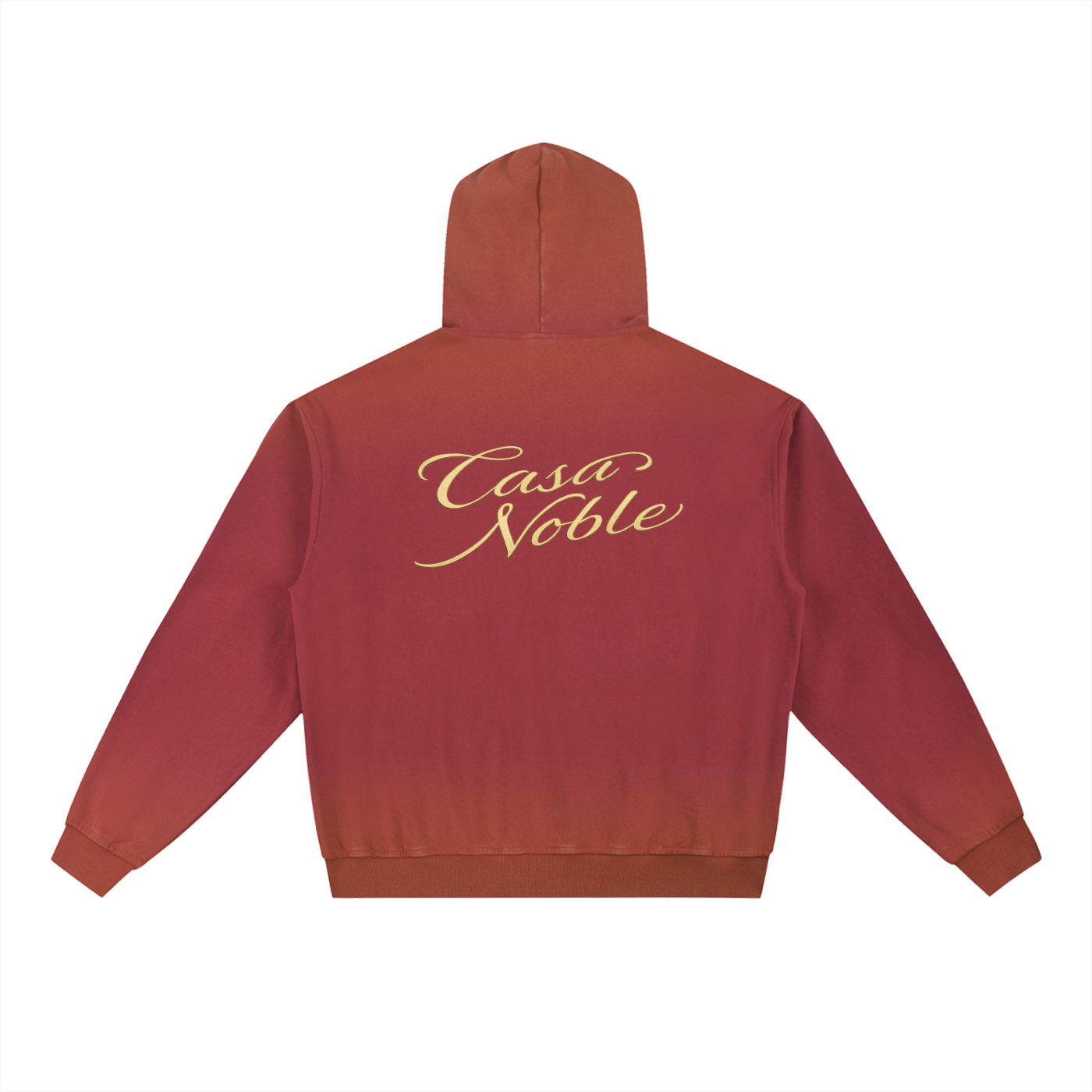 Vintage Washed Gradient Fleece Hoodie