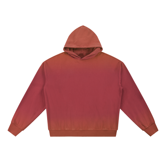 Vintage Washed Gradient Fleece Hoodie