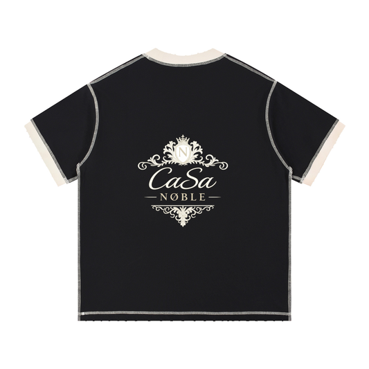 Contrast-Stitched Cotton T-Shirt