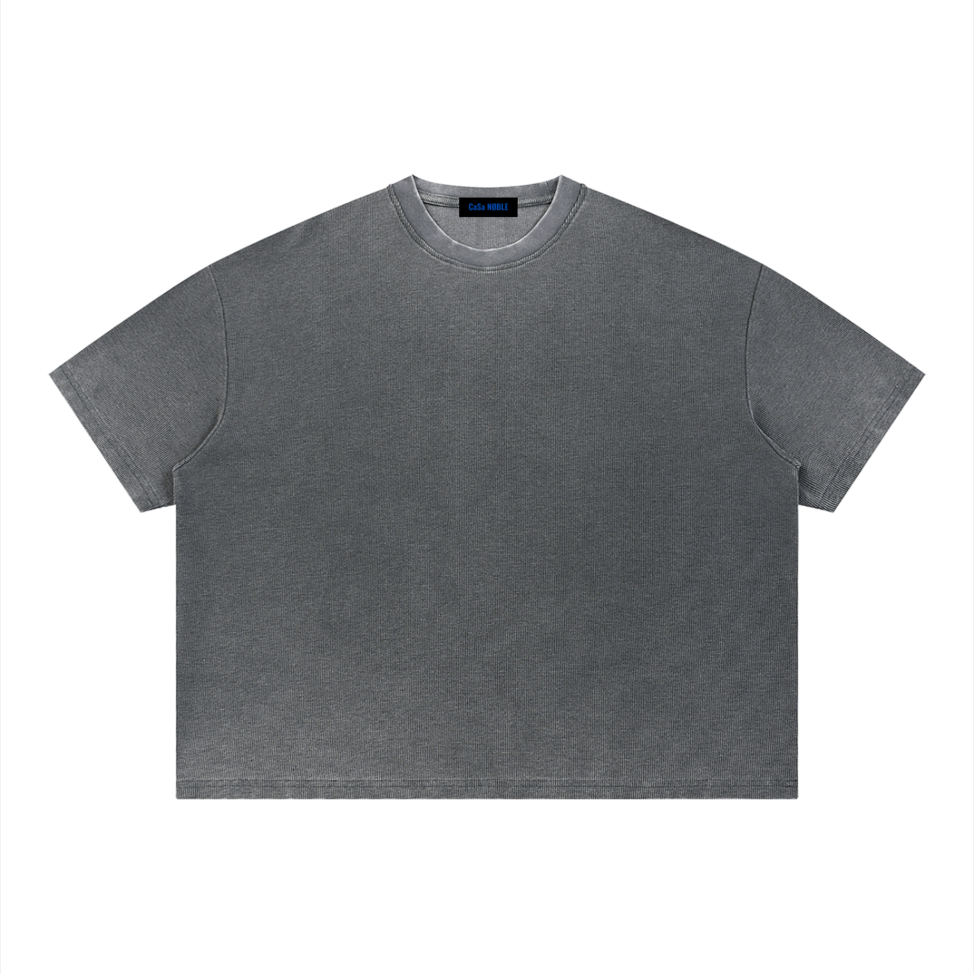 Unisex Vintage Wash Sunfade Boxy Waffle T-Shirt