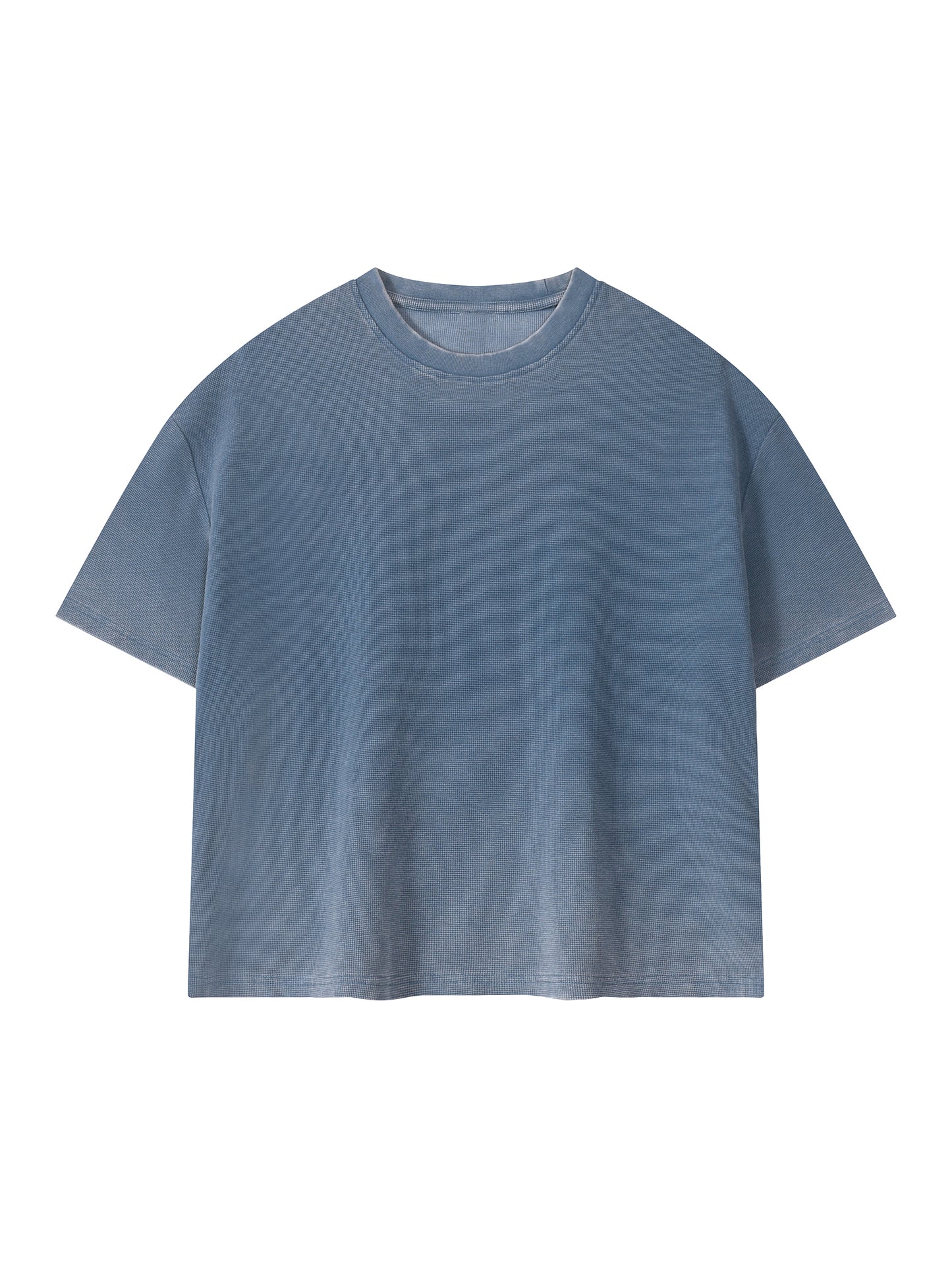Unisex Vintage Wash Sunfade Boxy Waffle T-Shirt